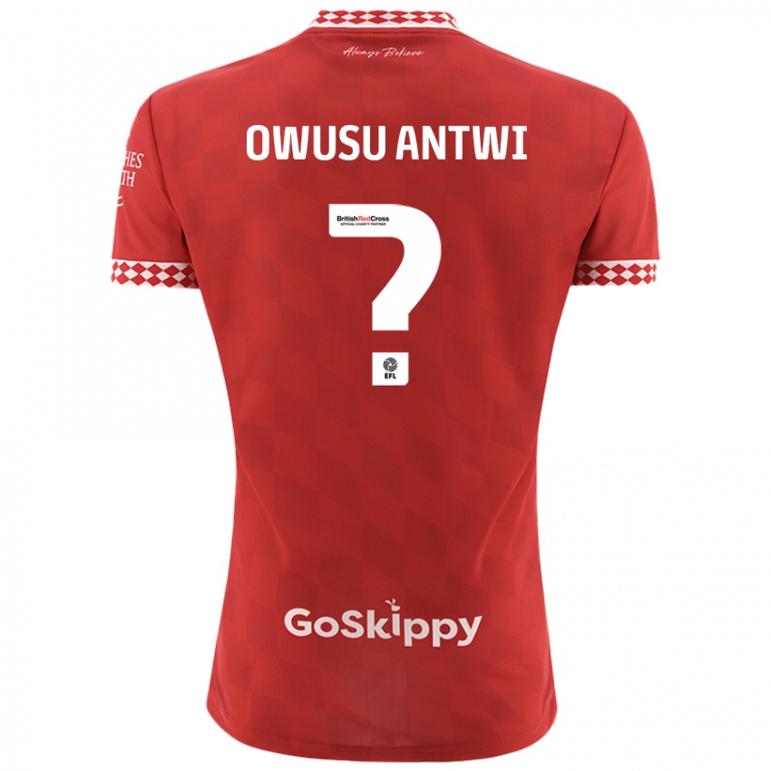 Lapset Filbert Owusu-Antwi #0 Punainen Kotipaita 2024/25 Lyhythihainen Paita T-Paita