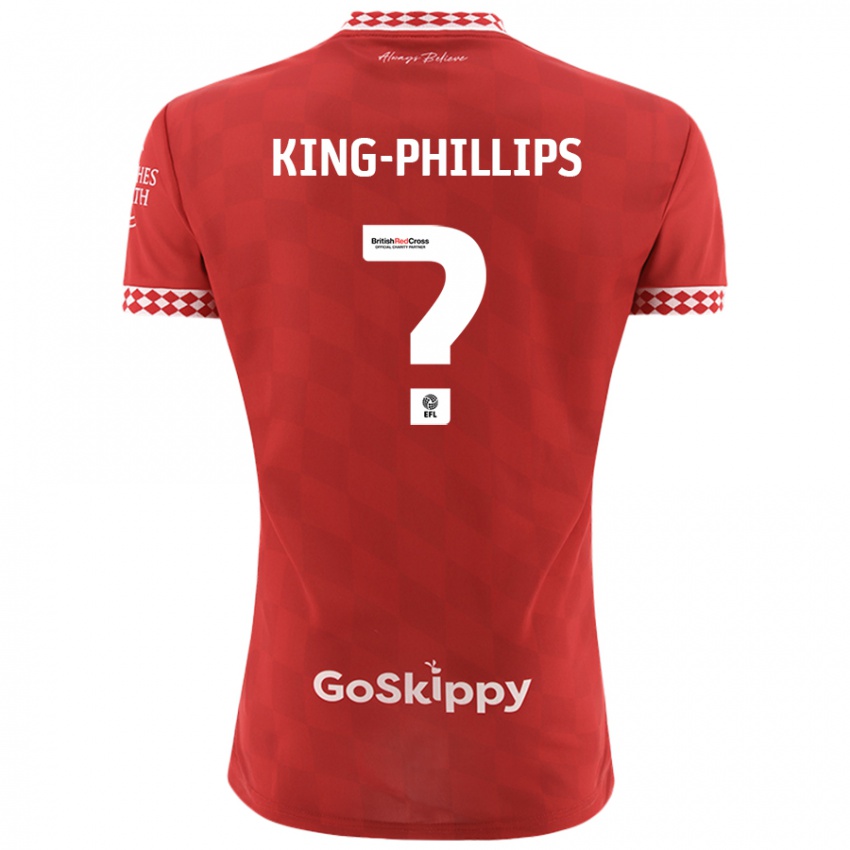 Lapset Zac King-Phillips #0 Punainen Kotipaita 2024/25 Lyhythihainen Paita T-Paita