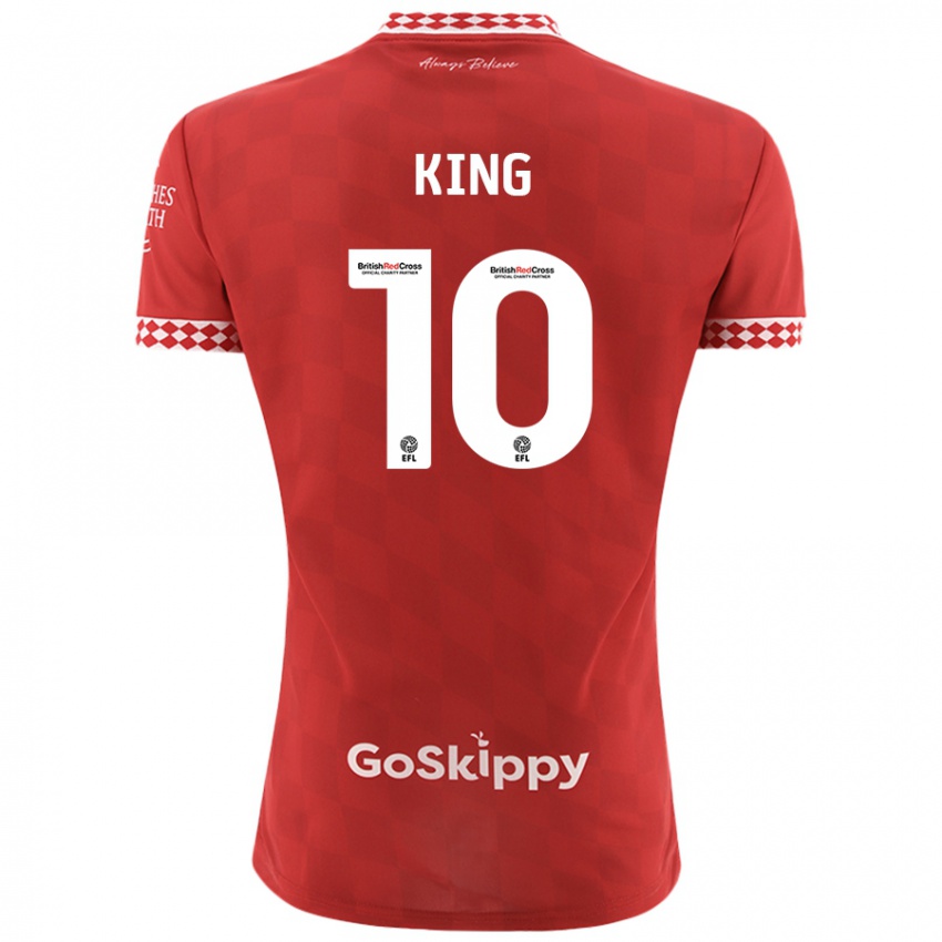 Lapset Andy King #10 Punainen Kotipaita 2024/25 Lyhythihainen Paita T-Paita