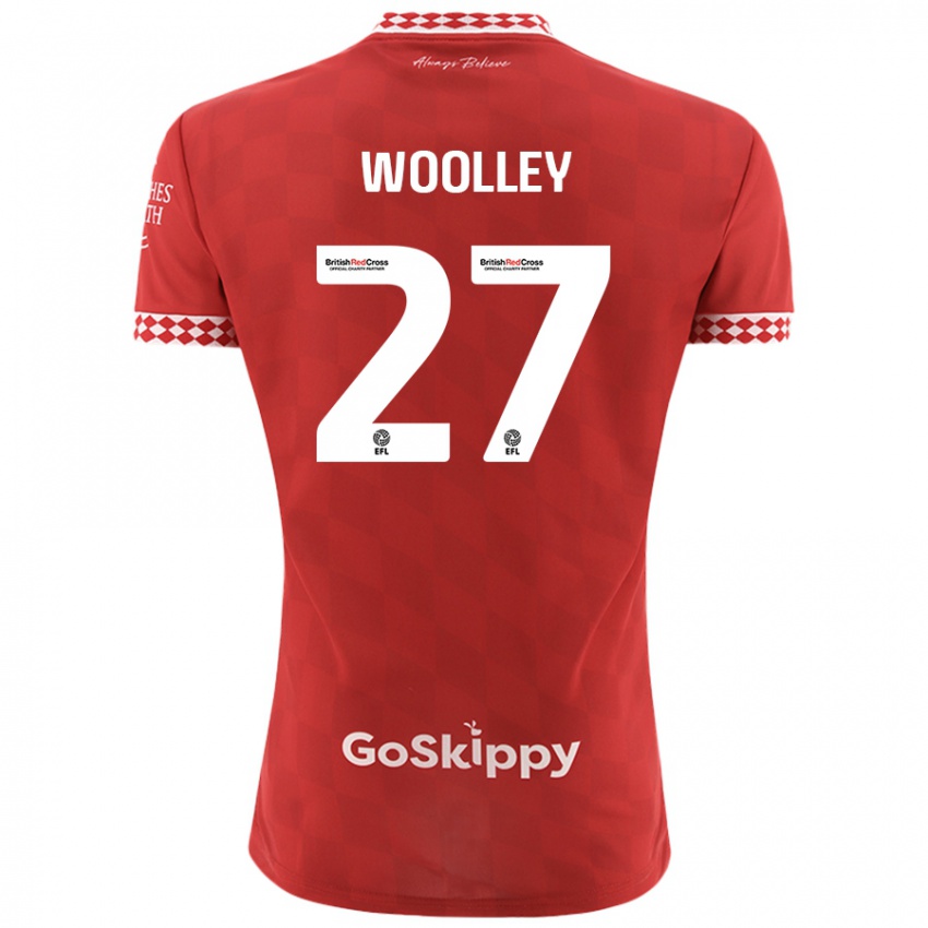 Lapset Jesse Woolley #27 Punainen Kotipaita 2024/25 Lyhythihainen Paita T-Paita