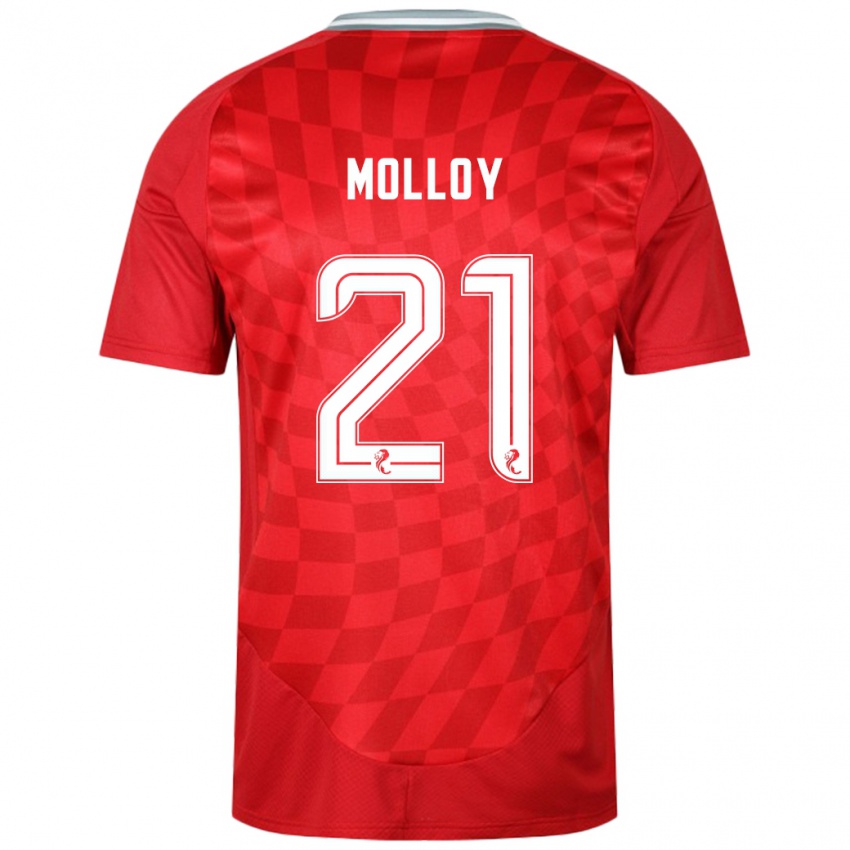 Lapset Gavin Molloy #21 Punainen Kotipaita 2024/25 Lyhythihainen Paita T-Paita