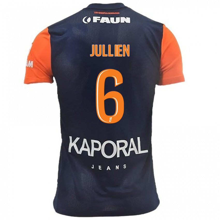 Lapset Christopher Jullien #6 Tummansininen Oranssi Kotipaita 2024/25 Lyhythihainen Paita T-Paita