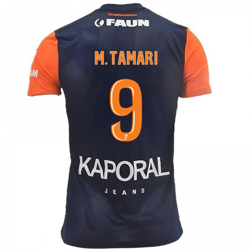 Lapset Mousa Tamari #9 Tummansininen Oranssi Kotipaita 2024/25 Lyhythihainen Paita T-Paita