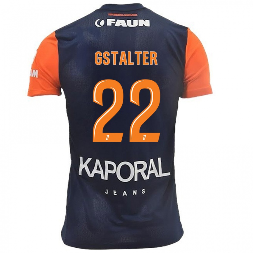 Lapset Lola Gstalter #22 Tummansininen Oranssi Kotipaita 2024/25 Lyhythihainen Paita T-Paita