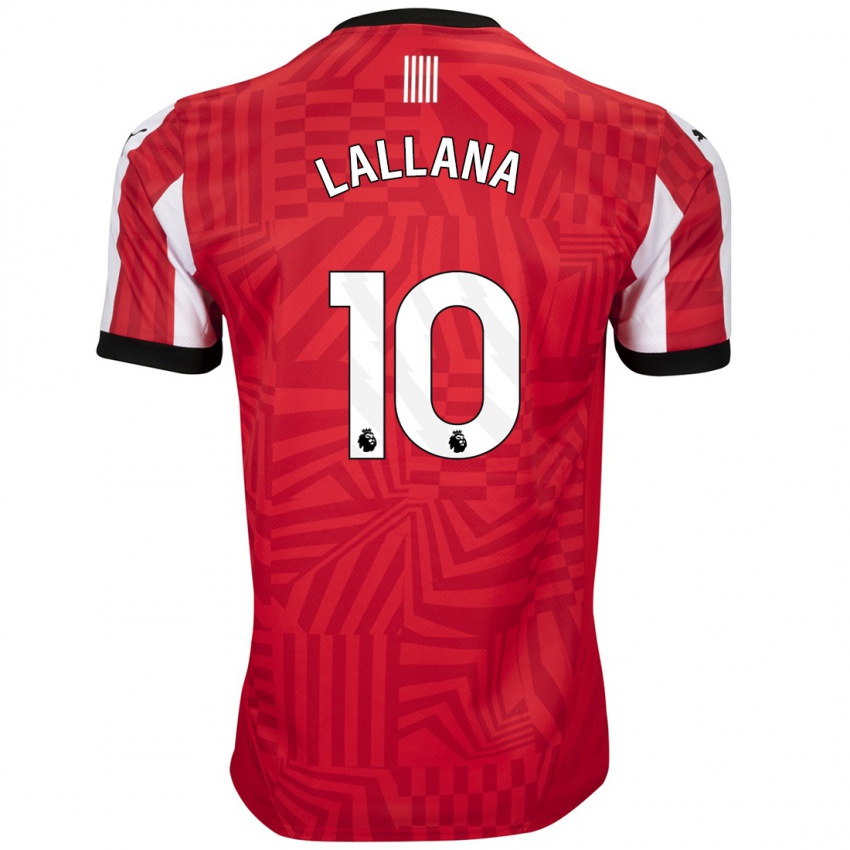 Lapset Adam Lallana #10 Punainen Valkoinen Kotipaita 2024/25 Lyhythihainen Paita T-Paita