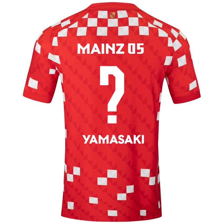 Lapset Taiyu Yamasaki #0 Valkoinen Punainen Kotipaita 2024/25 Lyhythihainen Paita T-Paita