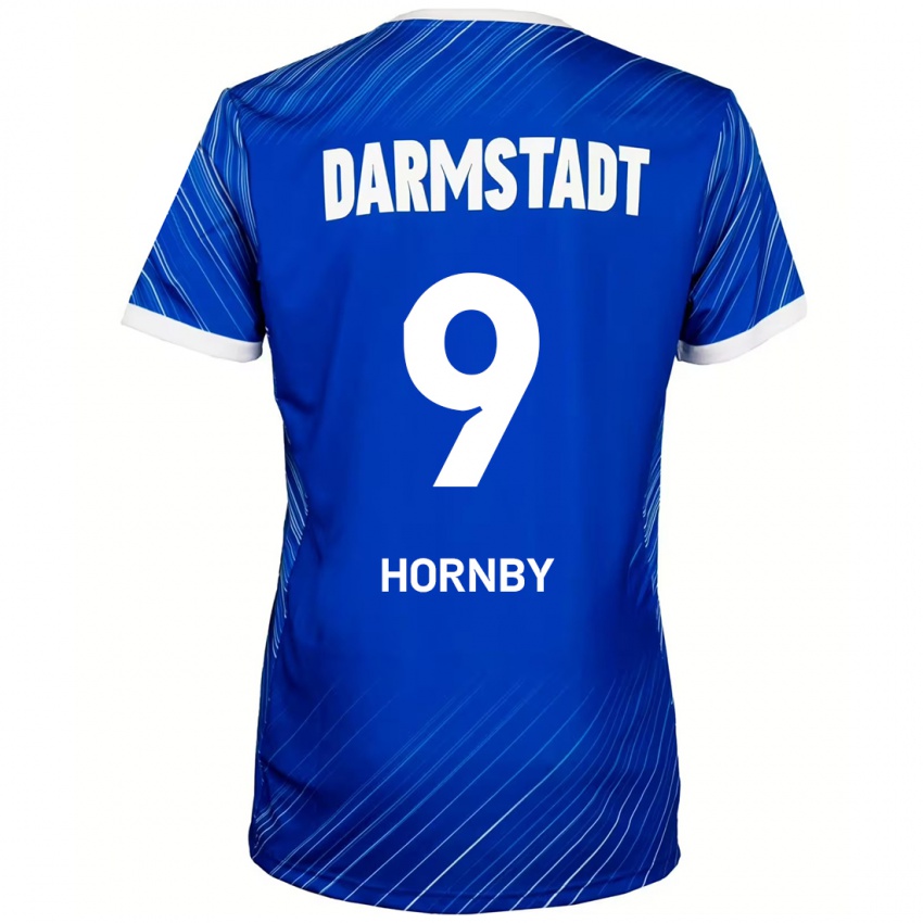 Lapset Fraser Hornby #9 Sininen Valkoinen Kotipaita 2024/25 Lyhythihainen Paita T-Paita