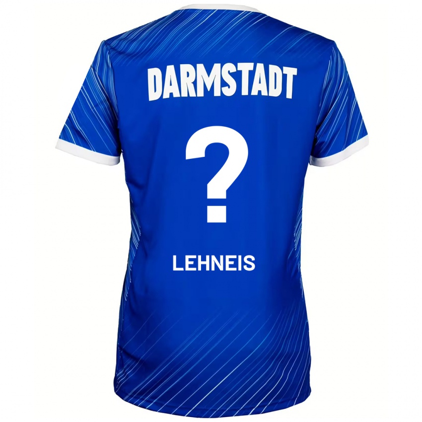 Lapset Daniel Lehneis #0 Sininen Valkoinen Kotipaita 2024/25 Lyhythihainen Paita T-Paita