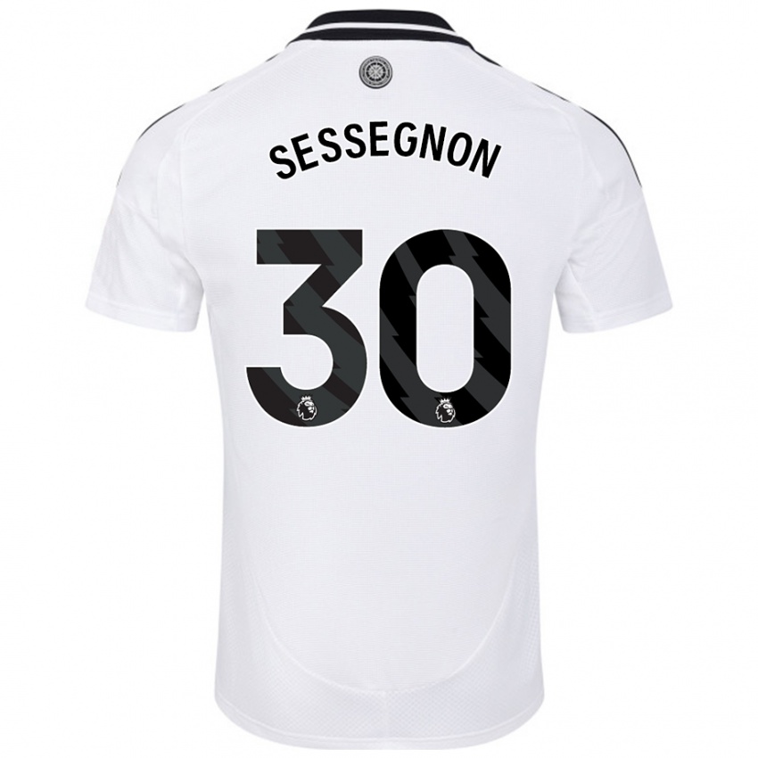 Lapset Ryan Sessegnon #30 Valkoinen Kotipaita 2024/25 Lyhythihainen Paita T-Paita