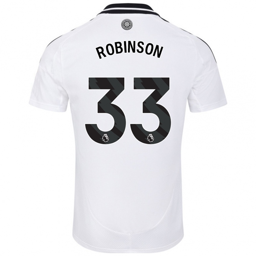 Lapset Antonee Robinson #33 Valkoinen Kotipaita 2024/25 Lyhythihainen Paita T-Paita