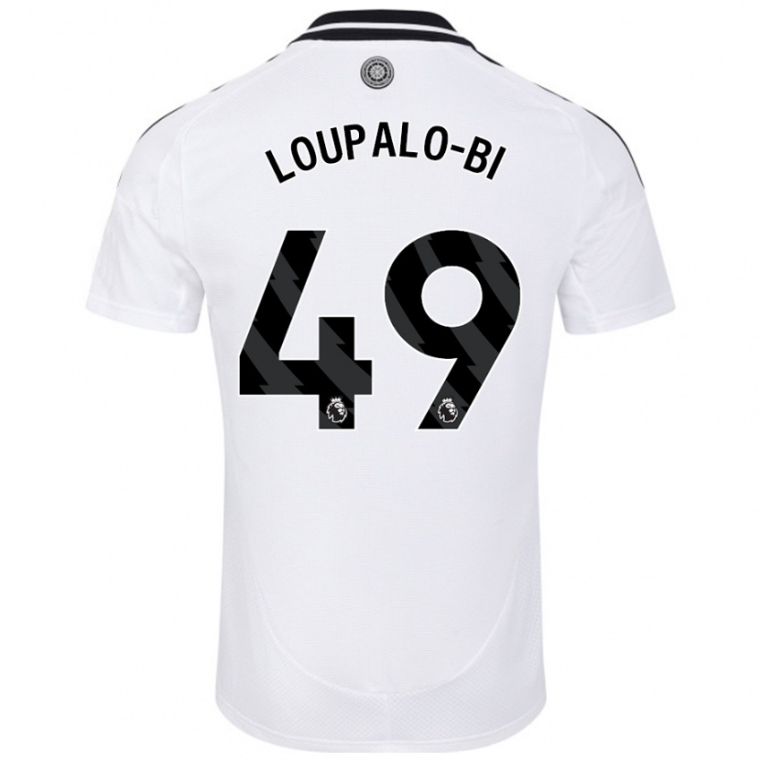 Lapset Aaron Loupalo-Bi #49 Valkoinen Kotipaita 2024/25 Lyhythihainen Paita T-Paita