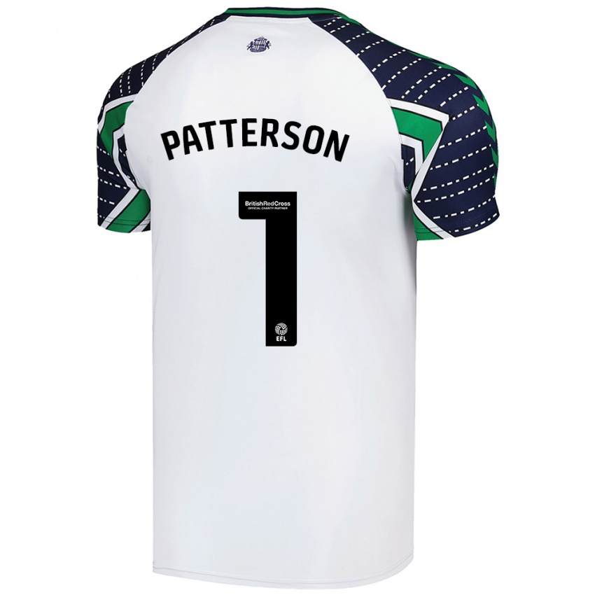 Lapset Anthony Patterson #1 Valkoinen Vieraspaita 2024/25 Lyhythihainen Paita T-Paita