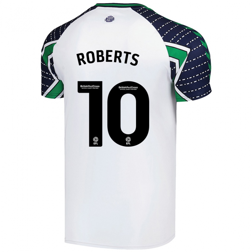 Lapset Patrick Roberts #10 Valkoinen Vieraspaita 2024/25 Lyhythihainen Paita T-Paita