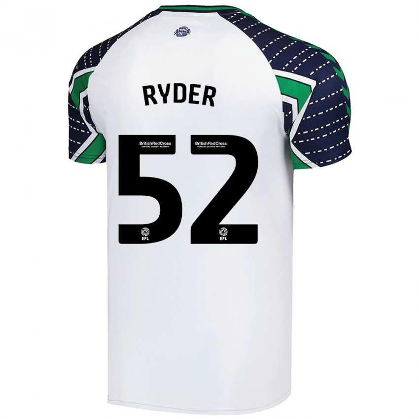 Lapset Joe Ryder #52 Valkoinen Vieraspaita 2024/25 Lyhythihainen Paita T-Paita