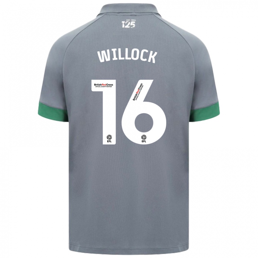 Lapset Chris Willock #16 Tummanharmaa Vieraspaita 2024/25 Lyhythihainen Paita T-Paita