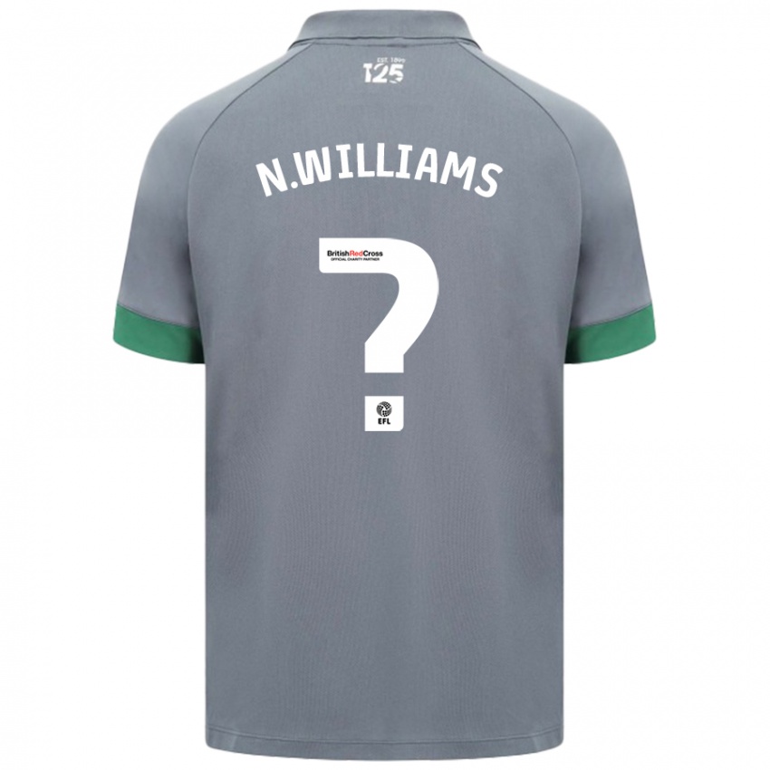 Lapset Noah Williams #0 Tummanharmaa Vieraspaita 2024/25 Lyhythihainen Paita T-Paita