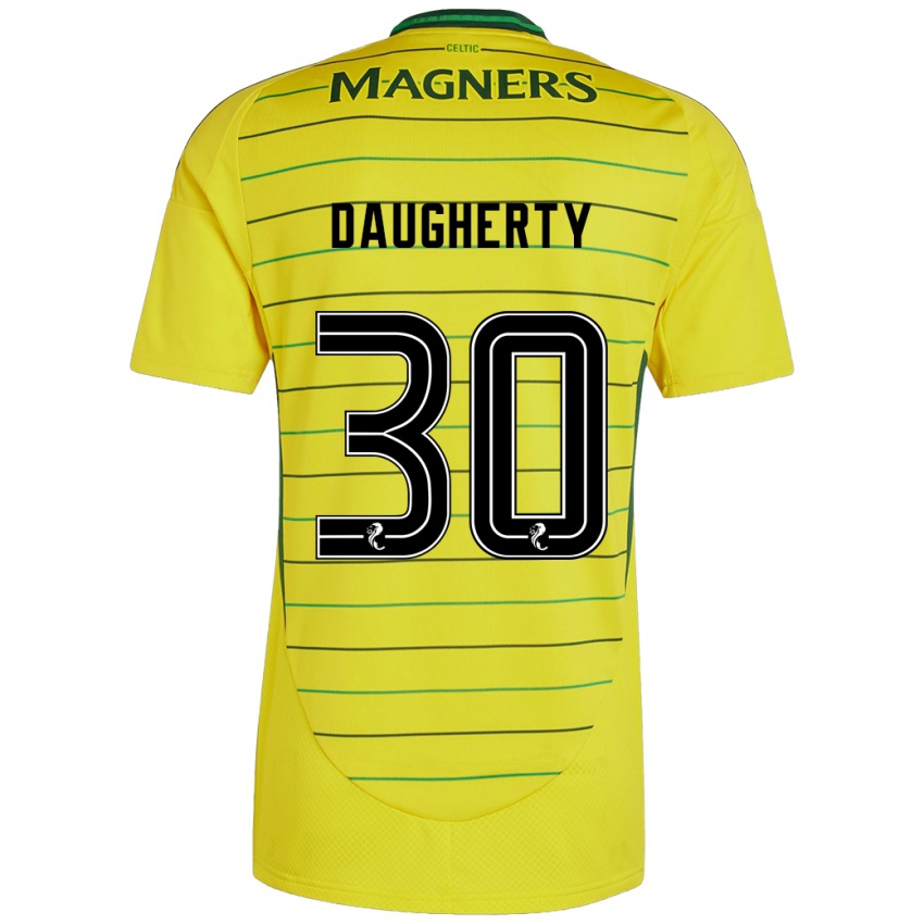 Lapset Kelsey Daugherty #30 Keltainen Vieraspaita 2024/25 Lyhythihainen Paita T-Paita