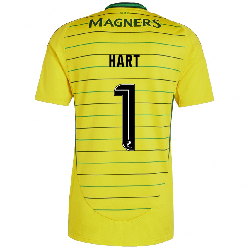 Lapset Joe Hart #1 Keltainen Vieraspaita 2024/25 Lyhythihainen Paita T-Paita