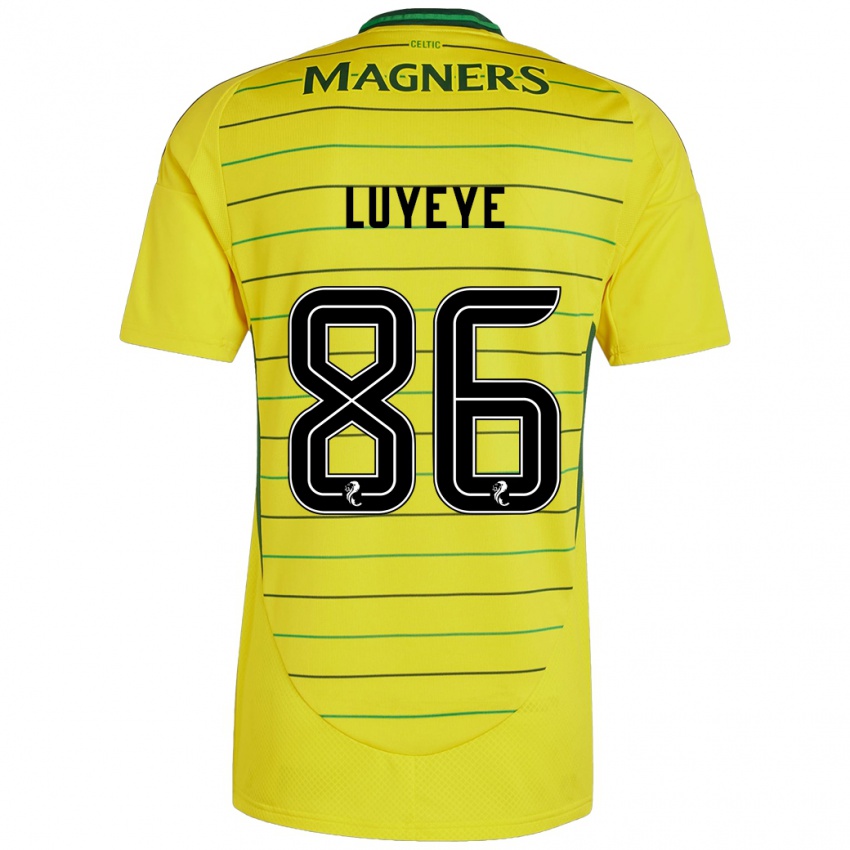 Lapset Benny-Jackson Luyeye #86 Keltainen Vieraspaita 2024/25 Lyhythihainen Paita T-Paita