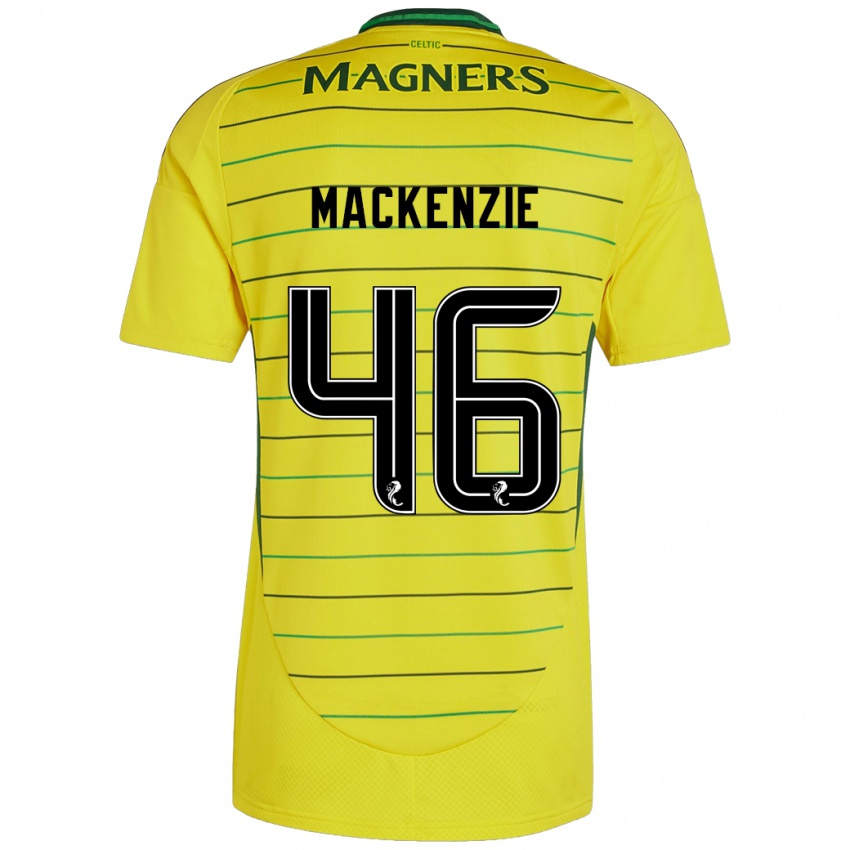 Lapset Magnus Mackenzie #46 Keltainen Vieraspaita 2024/25 Lyhythihainen Paita T-Paita