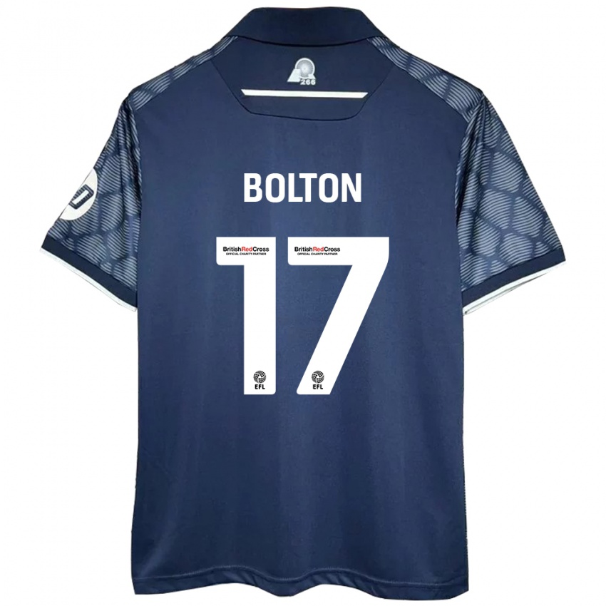 Lapset Luke Bolton #17 Musta Vieraspaita 2024/25 Lyhythihainen Paita T-Paita