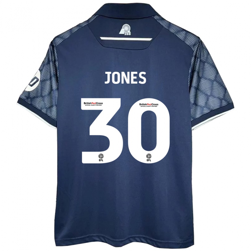 Lapset James Jones #30 Musta Vieraspaita 2024/25 Lyhythihainen Paita T-Paita