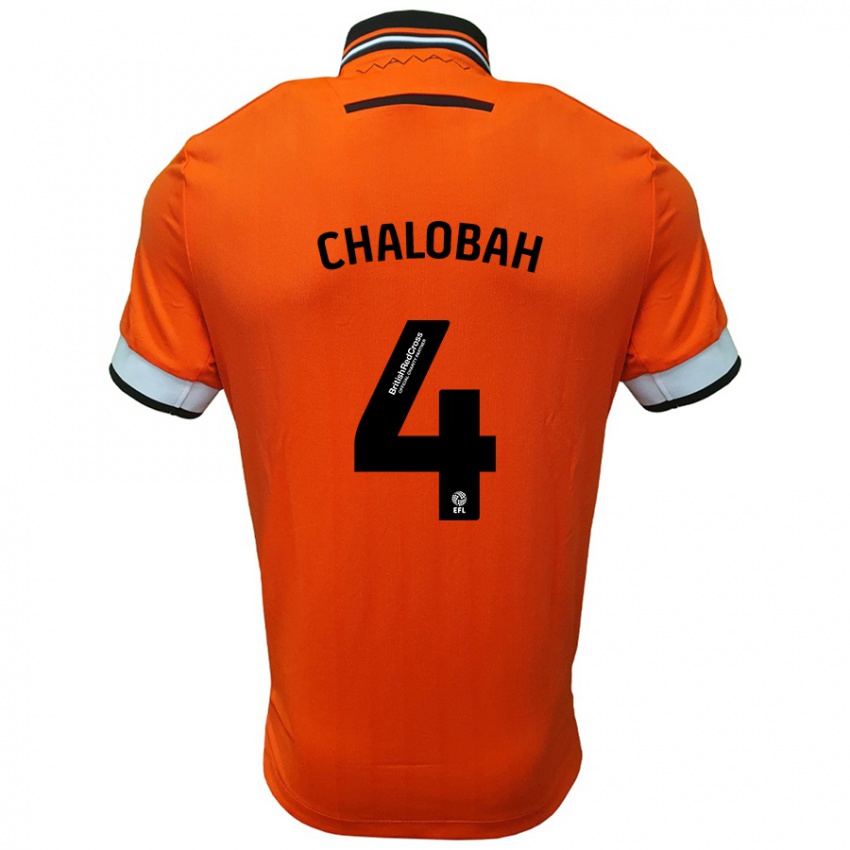 Lapset Nathaniel Chalobah #4 Oranssi Valkoinen Vieraspaita 2024/25 Lyhythihainen Paita T-Paita