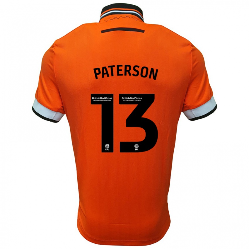 Lapset Callum Paterson #13 Oranssi Valkoinen Vieraspaita 2024/25 Lyhythihainen Paita T-Paita