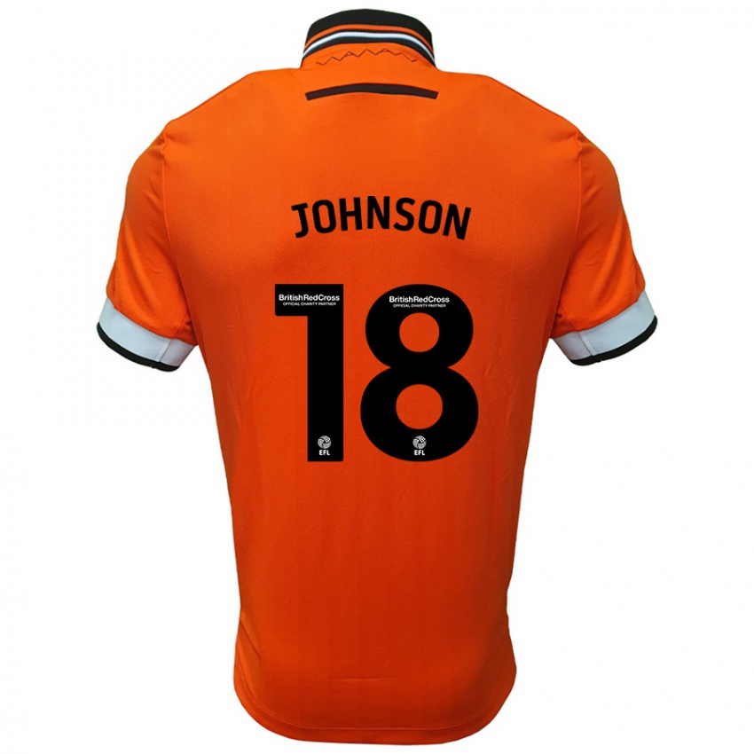 Lapset Marvin Johnson #18 Oranssi Valkoinen Vieraspaita 2024/25 Lyhythihainen Paita T-Paita