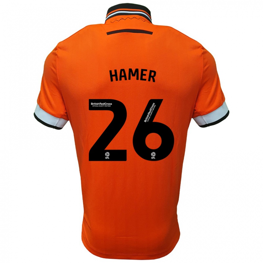 Lapset Ben Hamer #26 Oranssi Valkoinen Vieraspaita 2024/25 Lyhythihainen Paita T-Paita