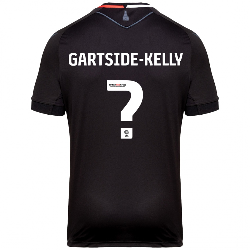 Lapset Gabriel Gartside-Kelly #0 Musta Vieraspaita 2024/25 Lyhythihainen Paita T-Paita