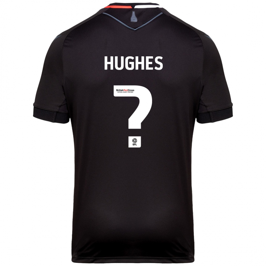 Lapset Jonny Hughes #0 Musta Vieraspaita 2024/25 Lyhythihainen Paita T-Paita