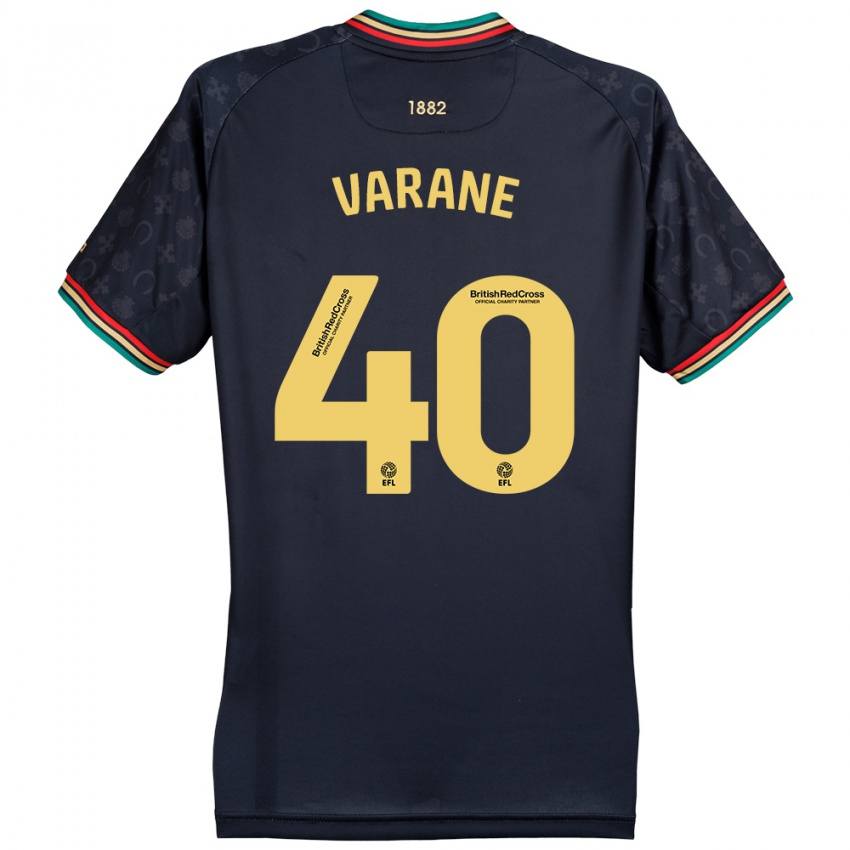 Lapset Jonathan Varane #40 Tumma Laivastonsininen Vieraspaita 2024/25 Lyhythihainen Paita T-Paita