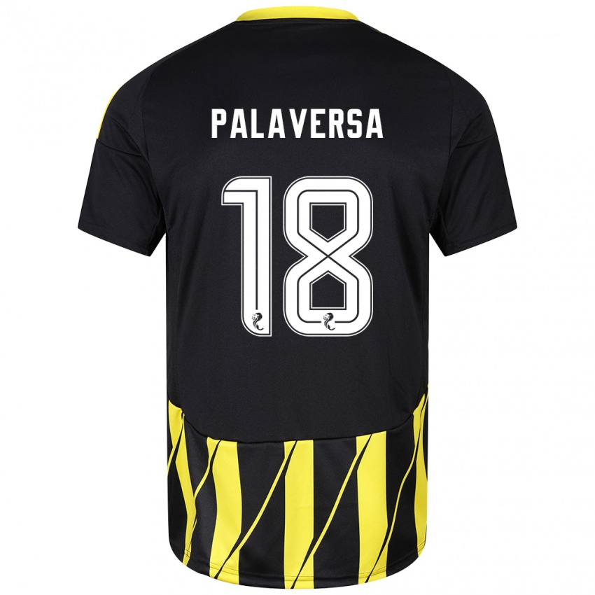 Lapset Ante Palaversa #18 Musta Keltainen Vieraspaita 2024/25 Lyhythihainen Paita T-Paita