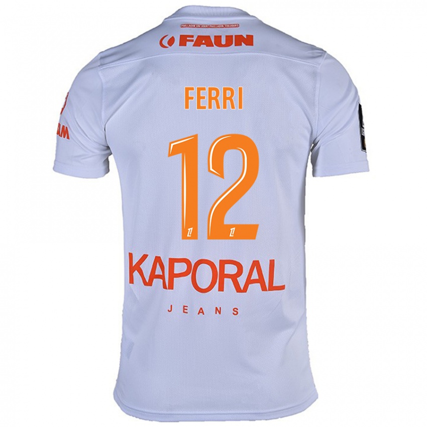 Lapset Jordan Ferri #12 Valkoinen Vieraspaita 2024/25 Lyhythihainen Paita T-Paita