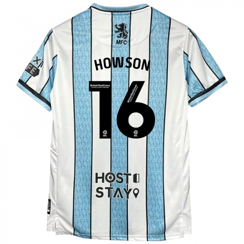 Lapset Jonathan Howson #16 Valkoinen Sininen Vieraspaita 2024/25 Lyhythihainen Paita T-Paita