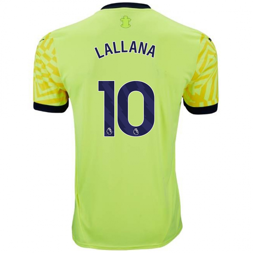 Lapset Adam Lallana #10 Keltainen Vieraspaita 2024/25 Lyhythihainen Paita T-Paita