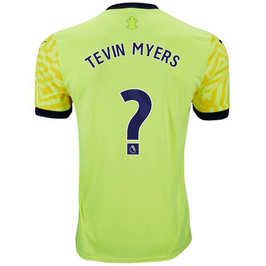 Lapset Tevin Myers #0 Keltainen Vieraspaita 2024/25 Lyhythihainen Paita T-Paita