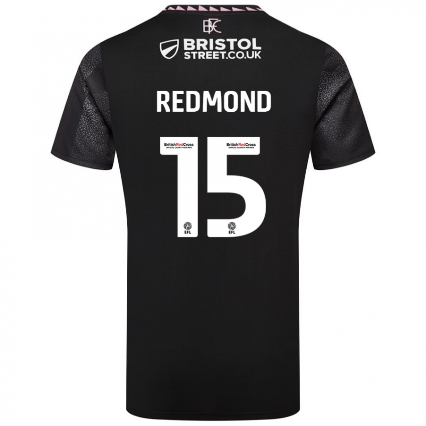 Lapset Nathan Redmond #15 Musta Vieraspaita 2024/25 Lyhythihainen Paita T-Paita