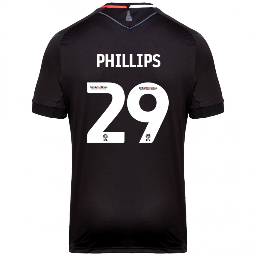 Miesten D'margio Wright-Phillips #29 Musta Vieraspaita 2024/25 Lyhythihainen Paita T-Paita