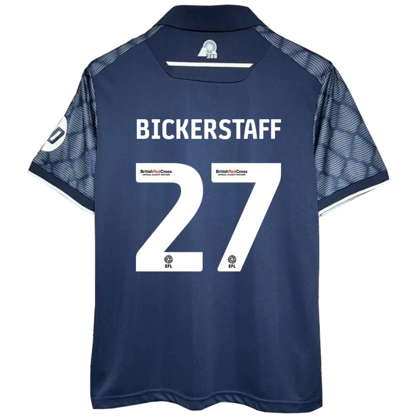 Naisten Jake Bickerstaff #27 Musta Vieraspaita 2024/25 Lyhythihainen Paita T-Paita