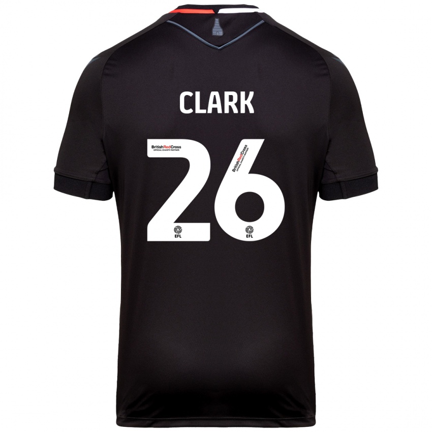 Naisten Ciaran Clark #26 Musta Vieraspaita 2024/25 Lyhythihainen Paita T-Paita