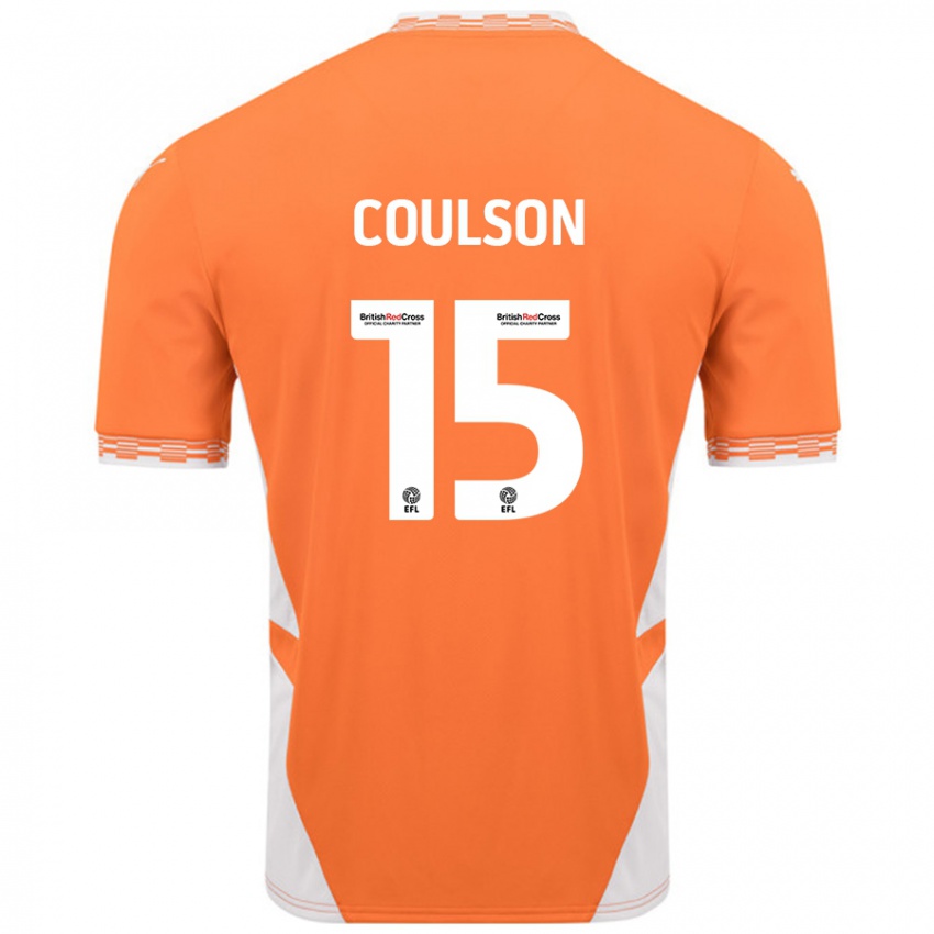 Lapset Hayden Coulson #15 Oranssi Valkoinen Kotipaita 2024/25 Lyhythihainen Paita T-Paita