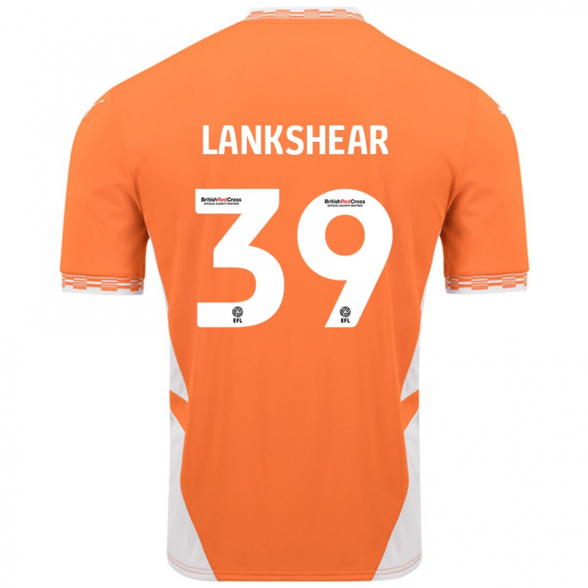 Lapset Alex Lankshear #39 Oranssi Valkoinen Kotipaita 2024/25 Lyhythihainen Paita T-Paita