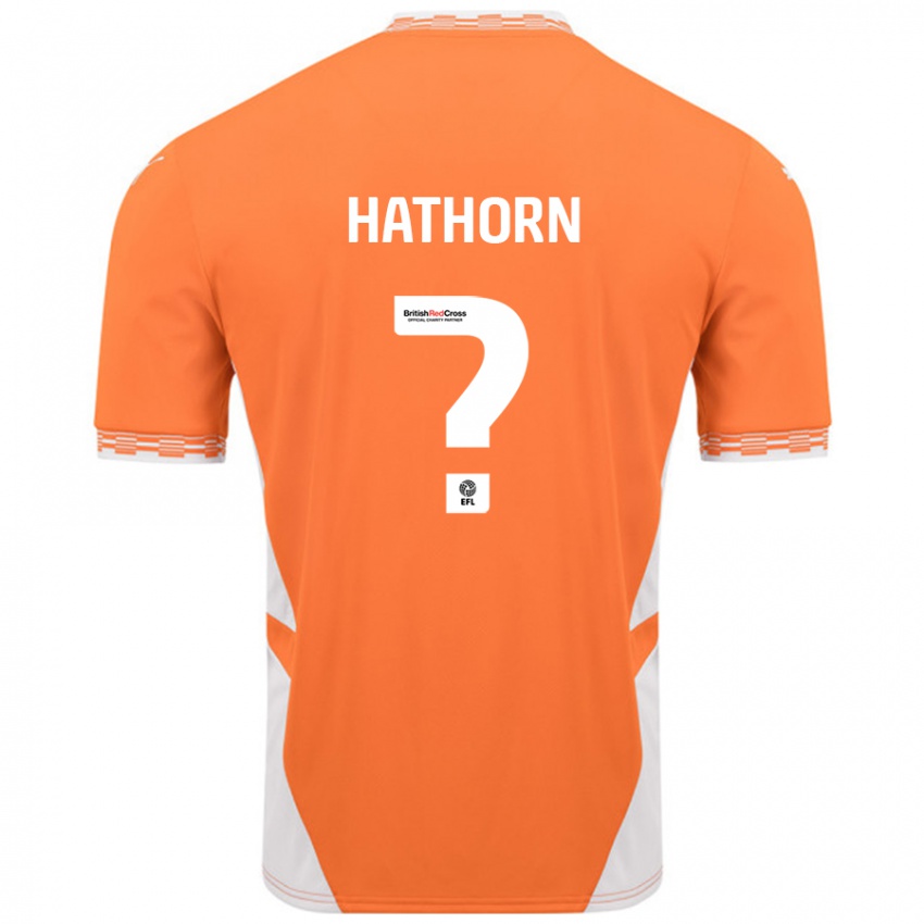 Lapset Erin Hathorn #0 Oranssi Valkoinen Kotipaita 2024/25 Lyhythihainen Paita T-Paita