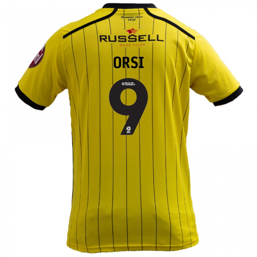 Lapset Danilo Orsi #9 Keltainen Kotipaita 2024/25 Lyhythihainen Paita T-Paita