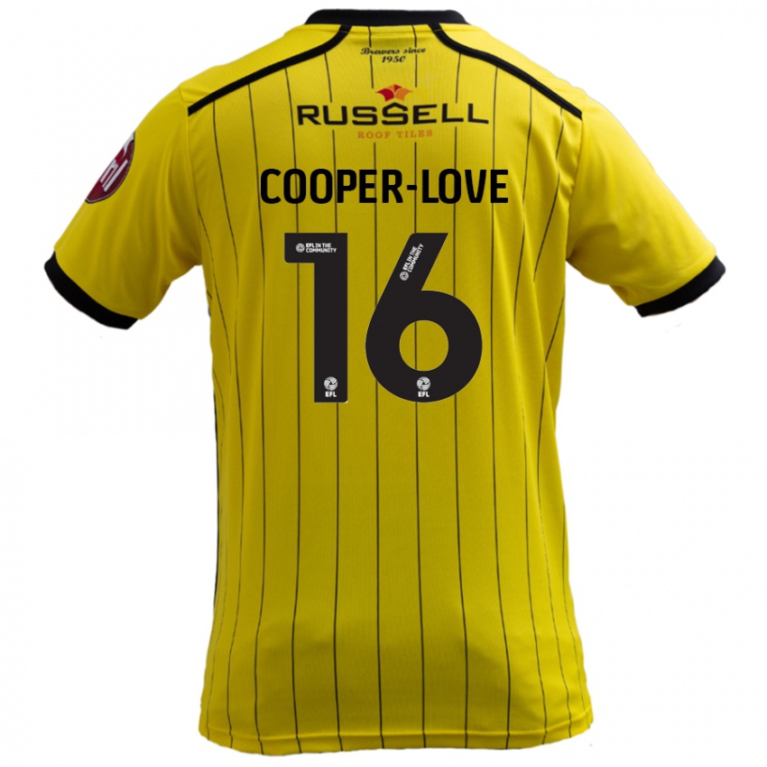 Lapset Jack Cooper-Love #16 Keltainen Kotipaita 2024/25 Lyhythihainen Paita T-Paita