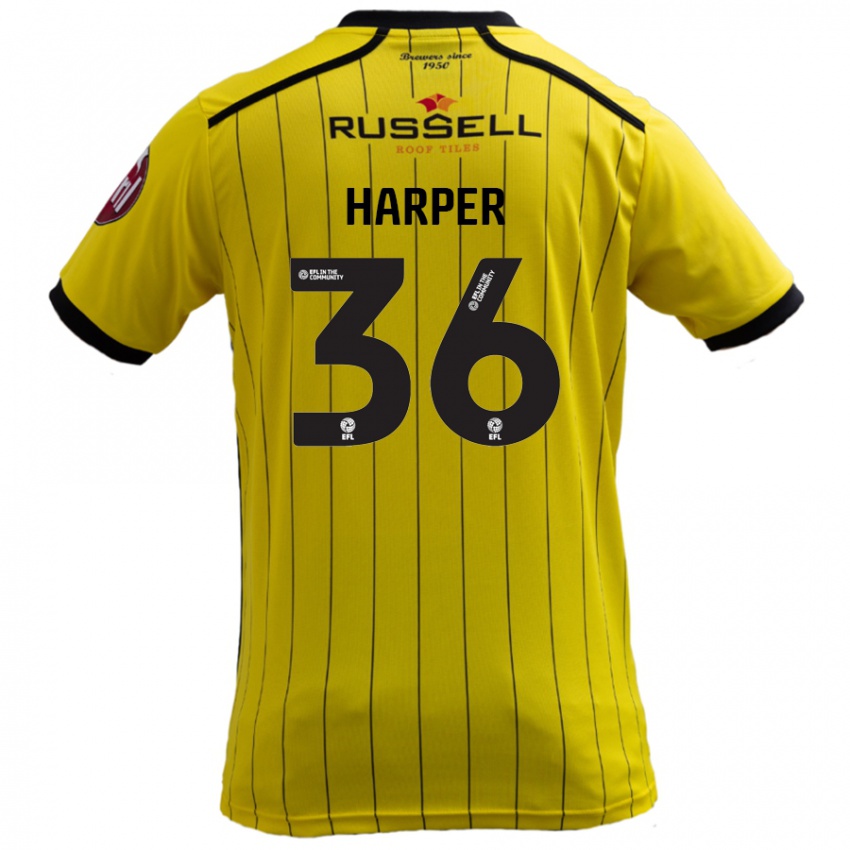 Lapset Rekeem Harper #36 Keltainen Kotipaita 2024/25 Lyhythihainen Paita T-Paita