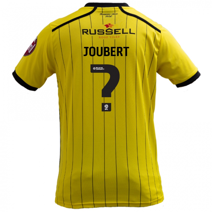 Lapset Lucas Joubert #0 Keltainen Kotipaita 2024/25 Lyhythihainen Paita T-Paita