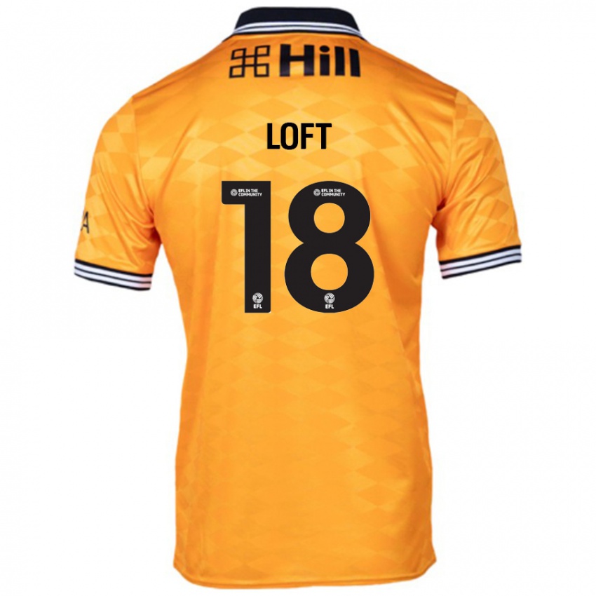 Lapset Ryan Loft #18 Oranssi Kotipaita 2024/25 Lyhythihainen Paita T-Paita